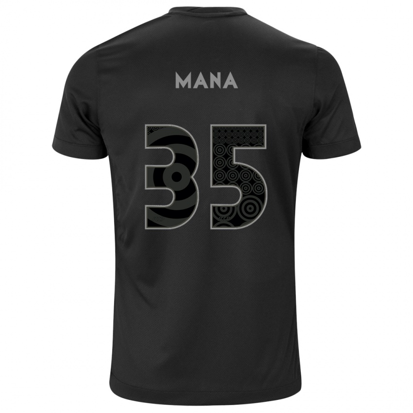 Børn Leo Mana #35 Sort Udebane Spillertrøjer 2024/25 Trøje T-Shirt