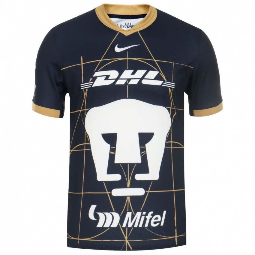 Børn Arturo Ortiz #25 Obsidian Guld Hvid Udebane Spillertrøjer 2024/25 Trøje T-Shirt