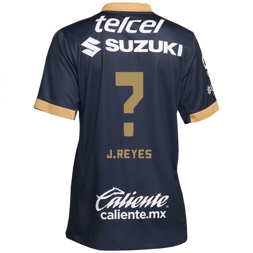 Børn Joaquín Reyes #0 Obsidian Guld Hvid Udebane Spillertrøjer 2024/25 Trøje T-Shirt