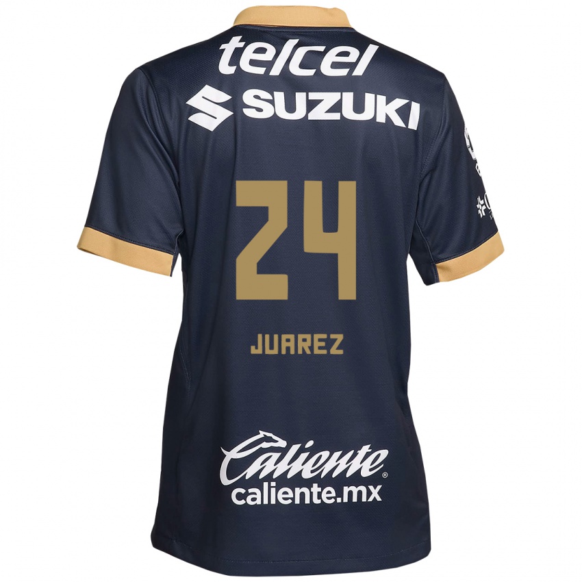 Børn Gabriela Juarez #24 Obsidian Guld Hvid Udebane Spillertrøjer 2024/25 Trøje T-Shirt