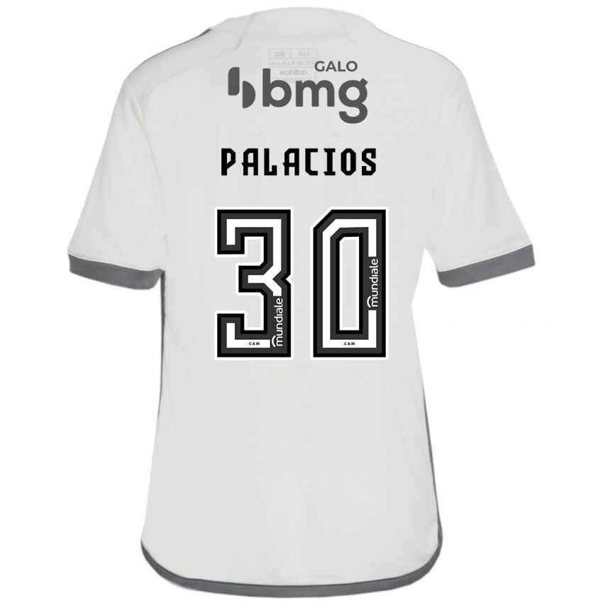 Børn Brahian Palacios #30 Off White Udebane Spillertrøjer 2024/25 Trøje T-Shirt