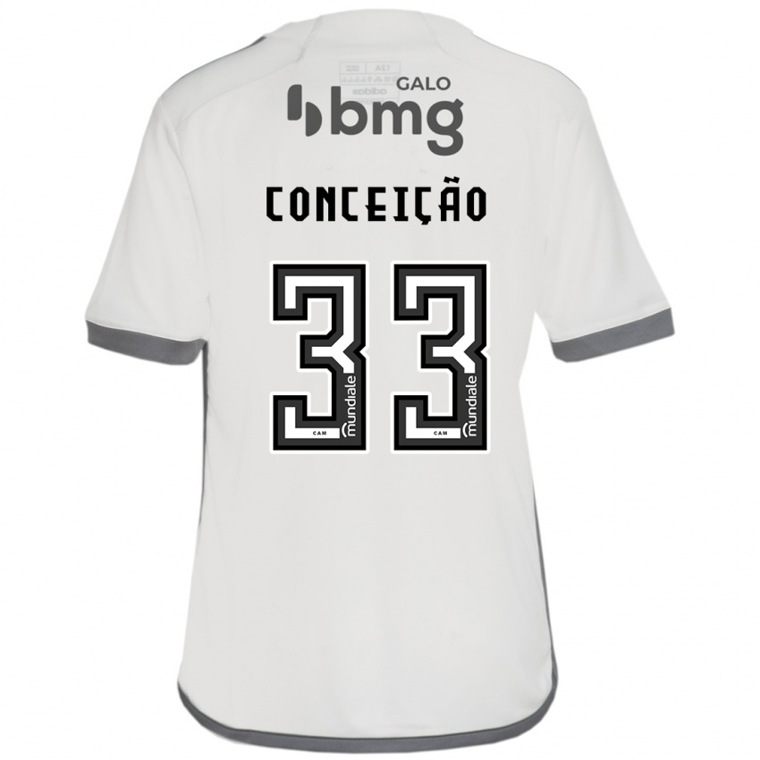 Børn Robert Conceição #33 Off White Udebane Spillertrøjer 2024/25 Trøje T-Shirt