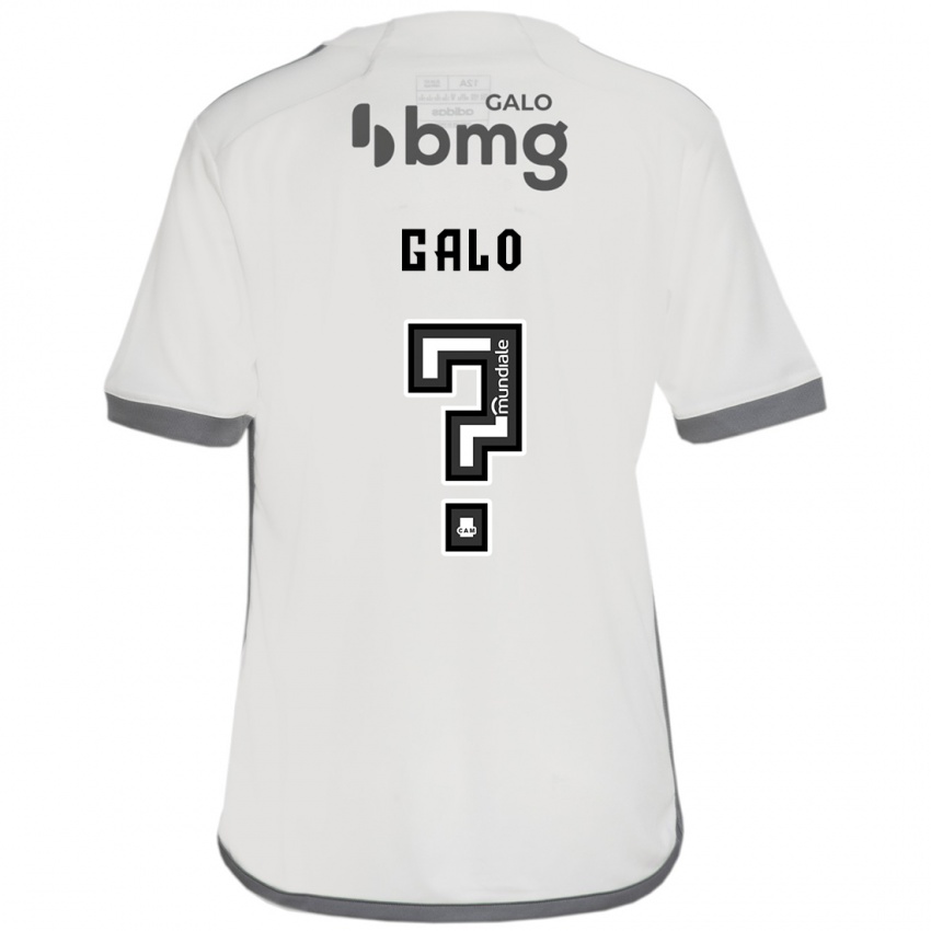 Børn Diego Galo #0 Off White Udebane Spillertrøjer 2024/25 Trøje T-Shirt