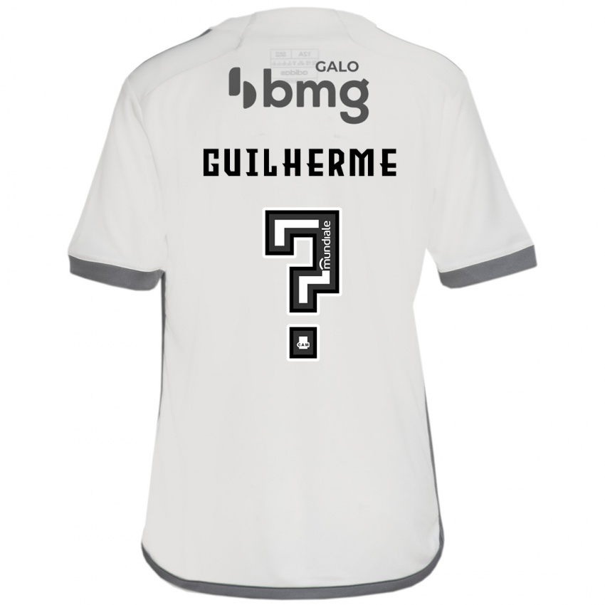 Børn Kauan Guilherme #0 Off White Udebane Spillertrøjer 2024/25 Trøje T-Shirt