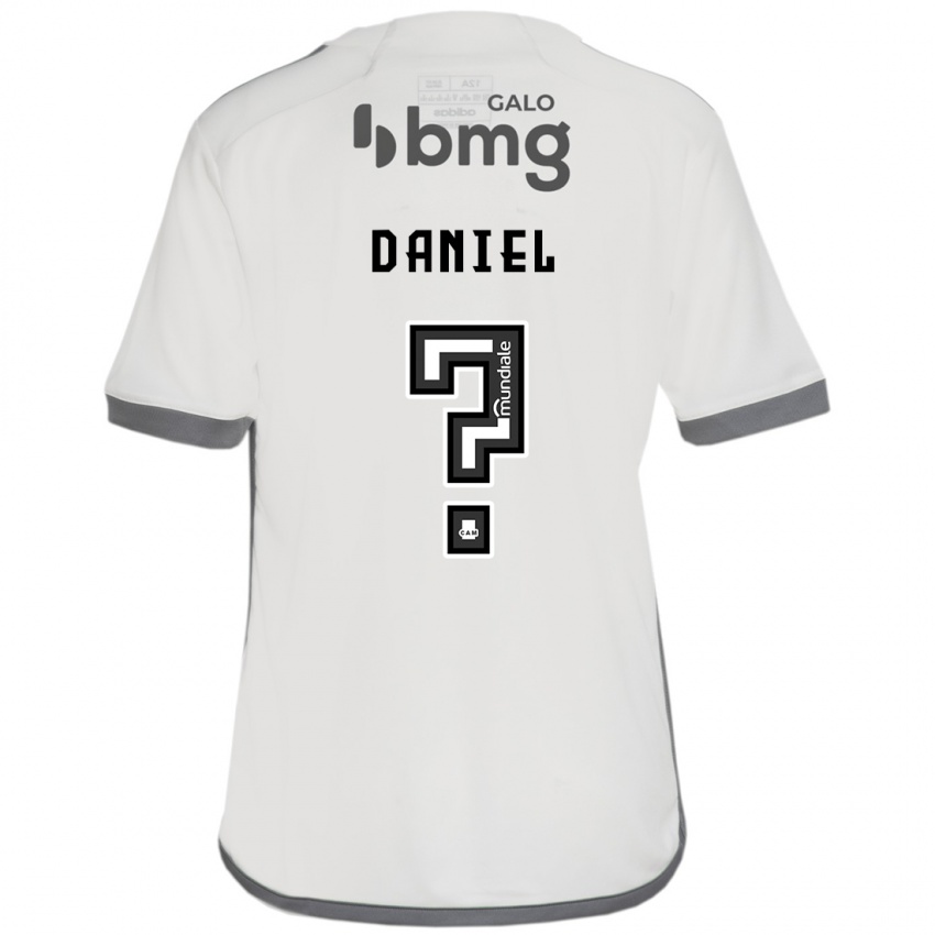 Børn Lucas Daniel #0 Off White Udebane Spillertrøjer 2024/25 Trøje T-Shirt