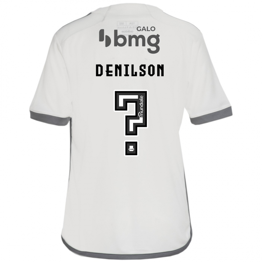 Børn Denilson #0 Off White Udebane Spillertrøjer 2024/25 Trøje T-Shirt