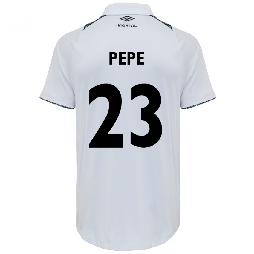 Børn Pepê #23 Hvid Blå Udebane Spillertrøjer 2024/25 Trøje T-Shirt