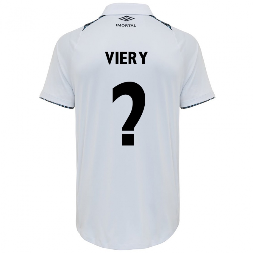 Børn Viery #0 Hvid Blå Udebane Spillertrøjer 2024/25 Trøje T-Shirt