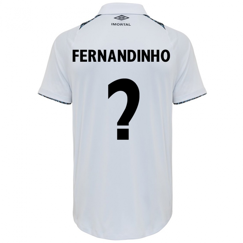 Børn Fernandinho #0 Hvid Blå Udebane Spillertrøjer 2024/25 Trøje T-Shirt