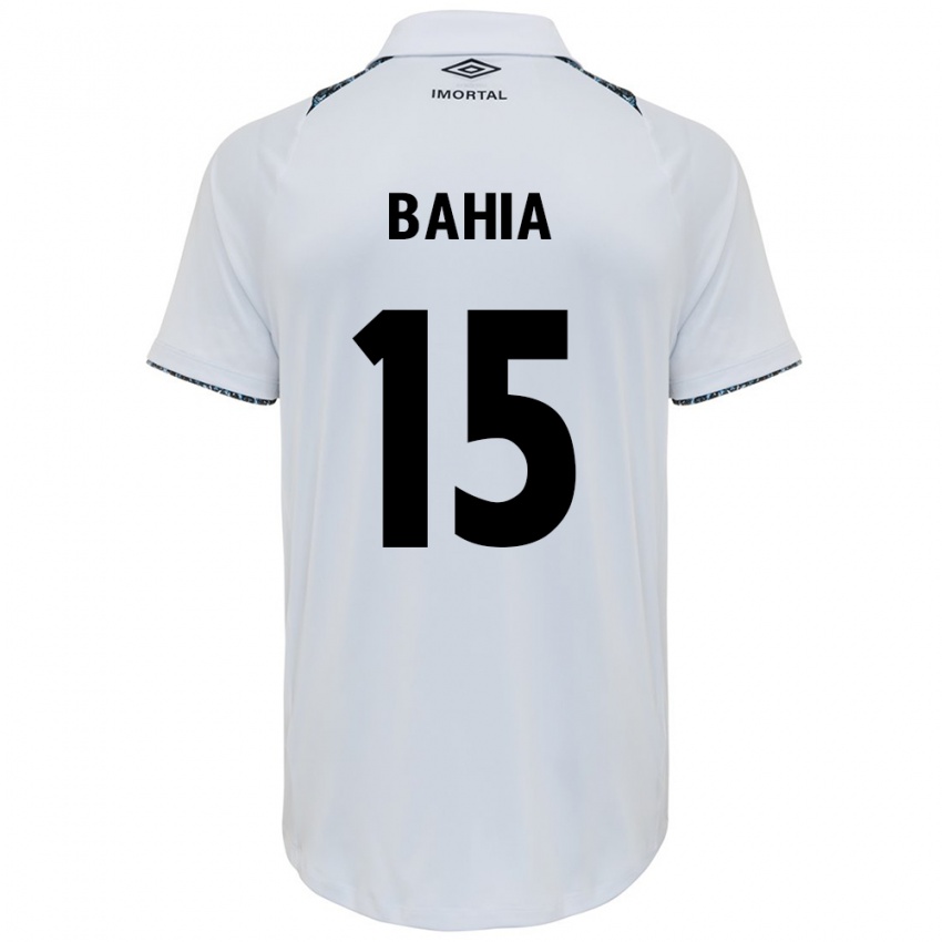 Børn Raíssa Bahia #15 Hvid Blå Udebane Spillertrøjer 2024/25 Trøje T-Shirt