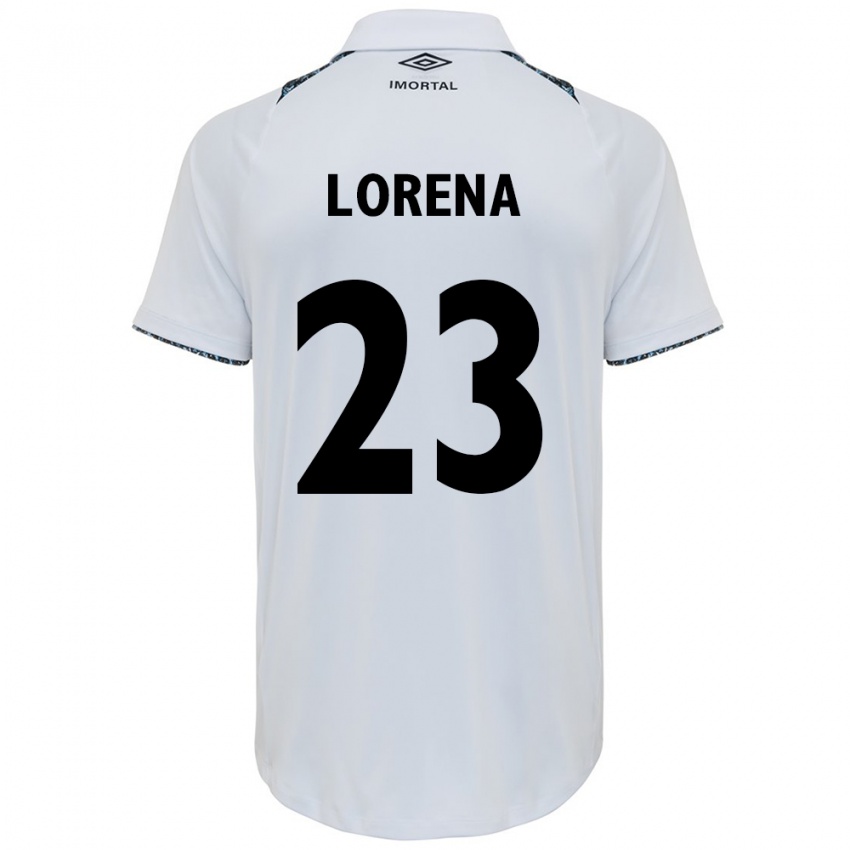 Børn Lorena #23 Hvid Blå Udebane Spillertrøjer 2024/25 Trøje T-Shirt