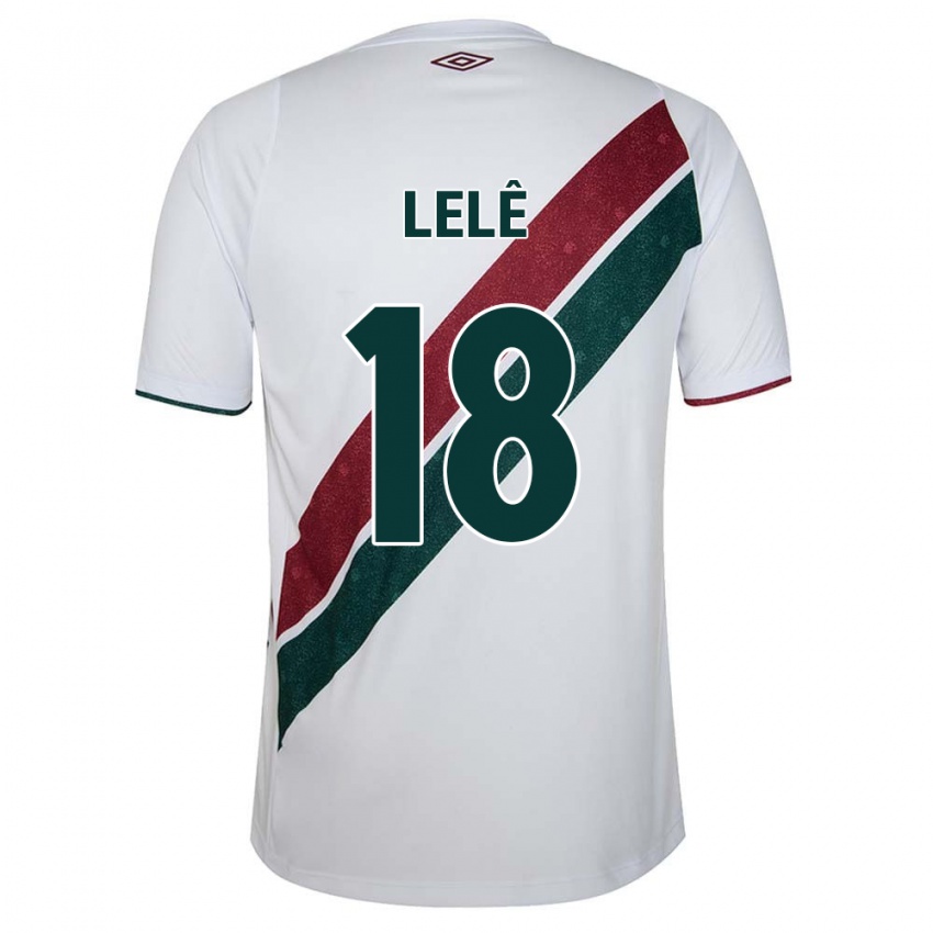 Børn Lelê #18 Hvid Grøn Rødbrun Udebane Spillertrøjer 2024/25 Trøje T-Shirt