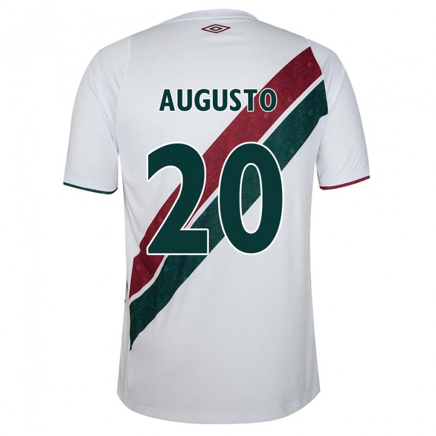 Børn Renato Augusto #20 Hvid Grøn Rødbrun Udebane Spillertrøjer 2024/25 Trøje T-Shirt