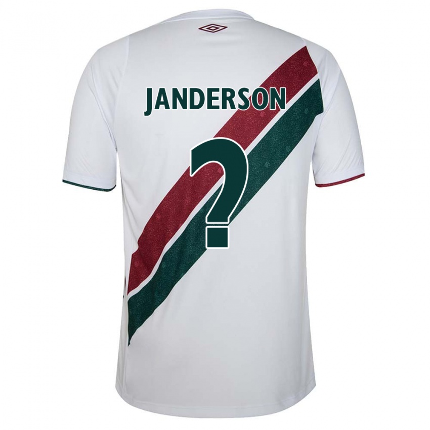 Børn Janderson #0 Hvid Grøn Rødbrun Udebane Spillertrøjer 2024/25 Trøje T-Shirt