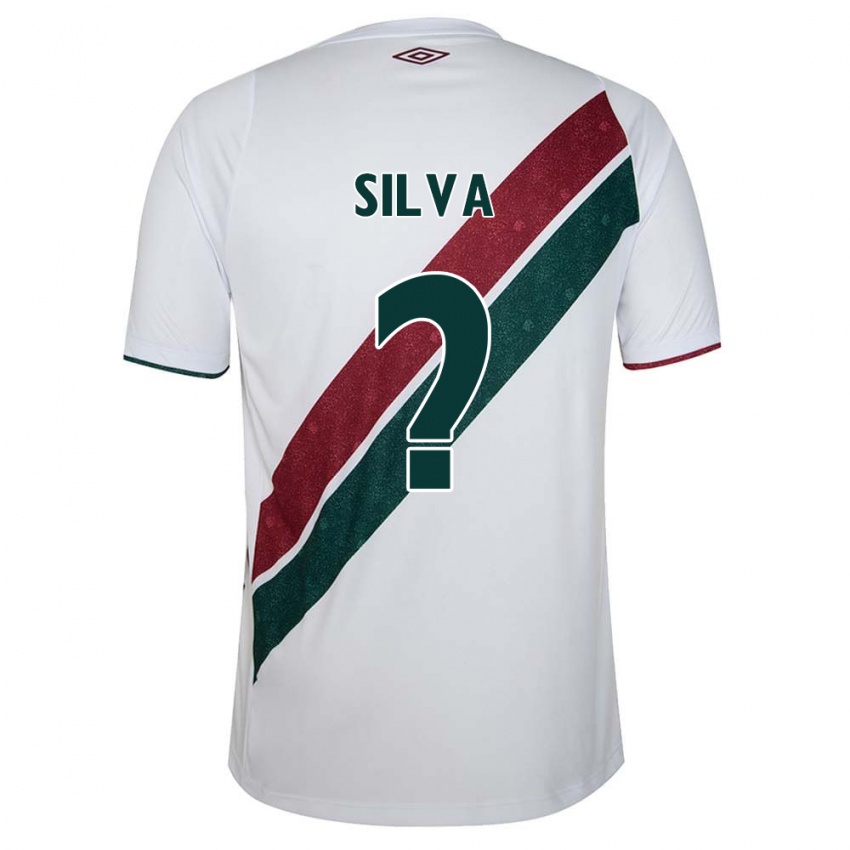 Børn Natan Silva #0 Hvid Grøn Rødbrun Udebane Spillertrøjer 2024/25 Trøje T-Shirt