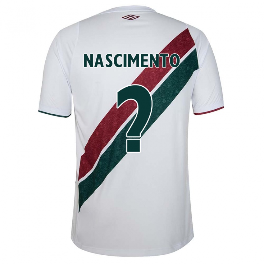 Børn Hiago Nascimento #0 Hvid Grøn Rødbrun Udebane Spillertrøjer 2024/25 Trøje T-Shirt