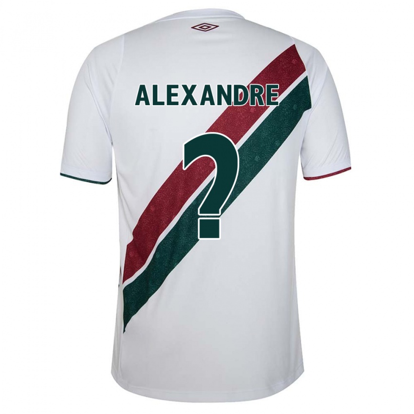 Børn Alexandre #0 Hvid Grøn Rødbrun Udebane Spillertrøjer 2024/25 Trøje T-Shirt