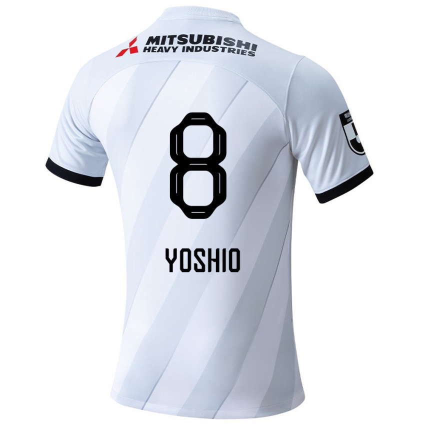 Børn Yoshio Koizumi #8 Hvid Grå Udebane Spillertrøjer 2024/25 Trøje T-Shirt