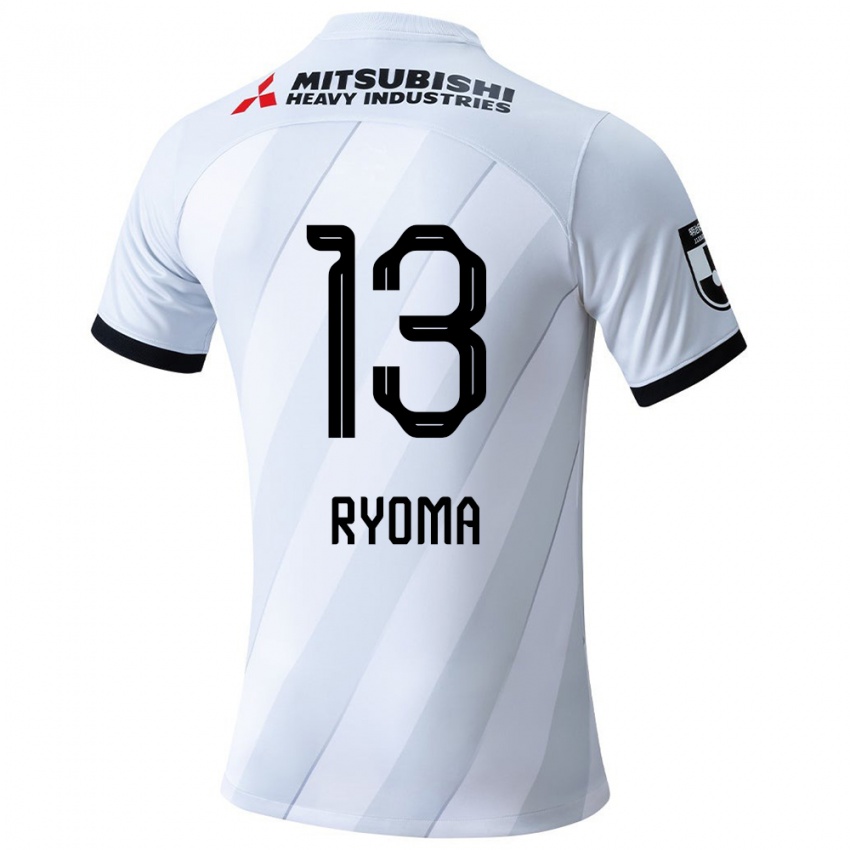 Børn Ryoma Watanabe #13 Hvid Grå Udebane Spillertrøjer 2024/25 Trøje T-Shirt