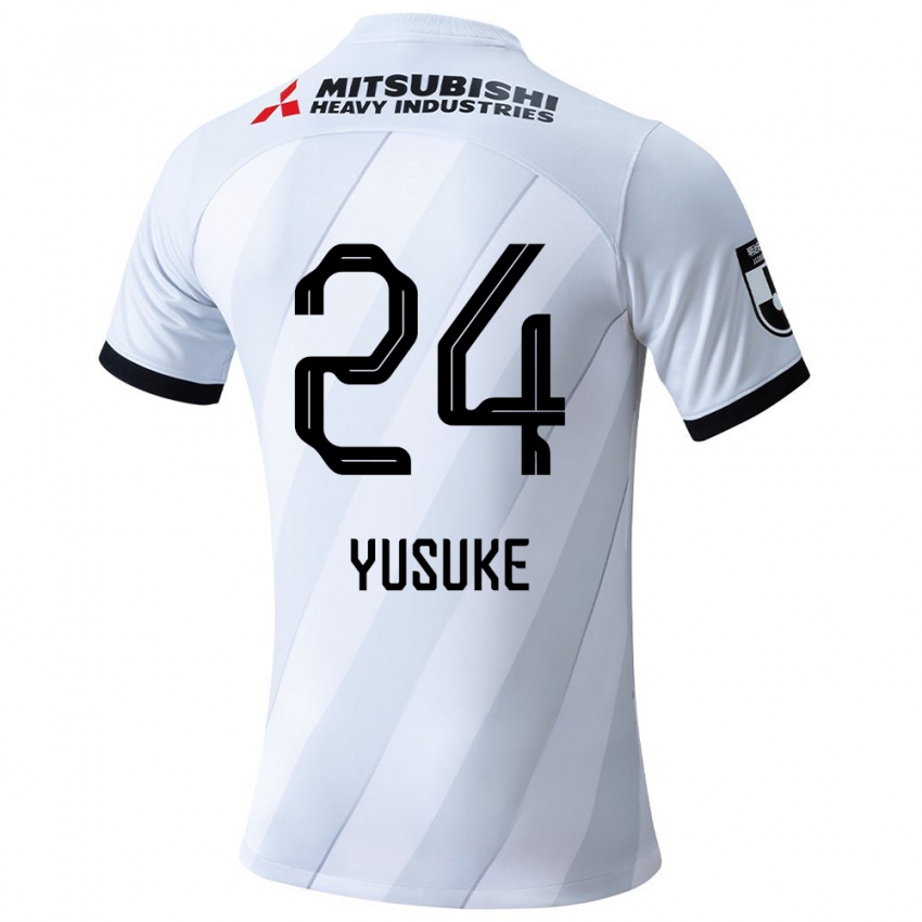 Børn Yusuke Matsuo #24 Hvid Grå Udebane Spillertrøjer 2024/25 Trøje T-Shirt