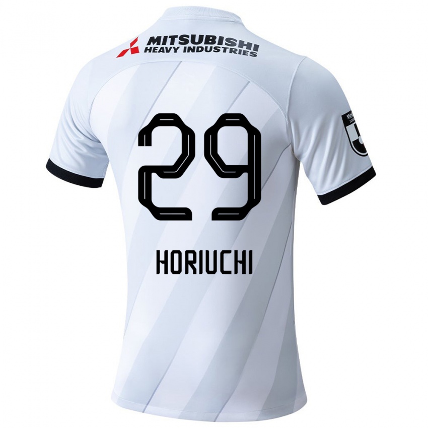 Børn Yota Horiuchi #29 Hvid Grå Udebane Spillertrøjer 2024/25 Trøje T-Shirt