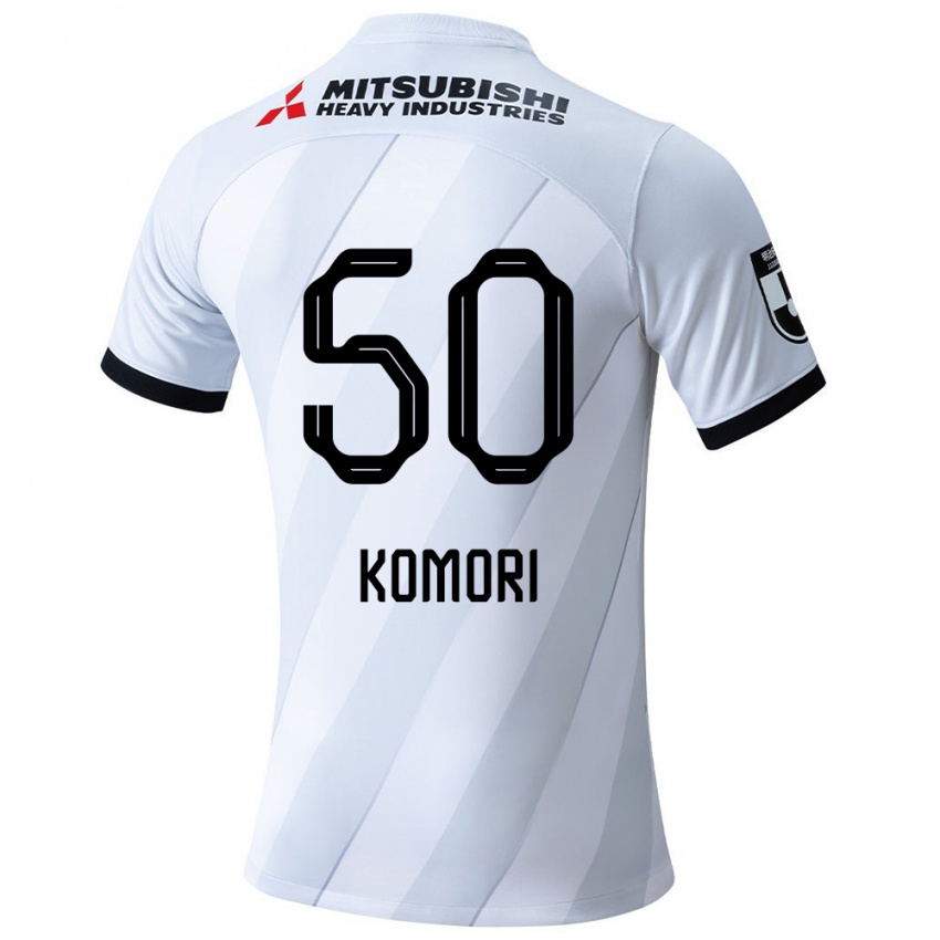 Børn Haruki Komori #50 Hvid Grå Udebane Spillertrøjer 2024/25 Trøje T-Shirt