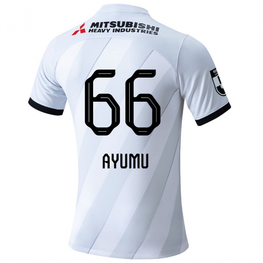 Børn Ayumu Ohata #66 Hvid Grå Udebane Spillertrøjer 2024/25 Trøje T-Shirt