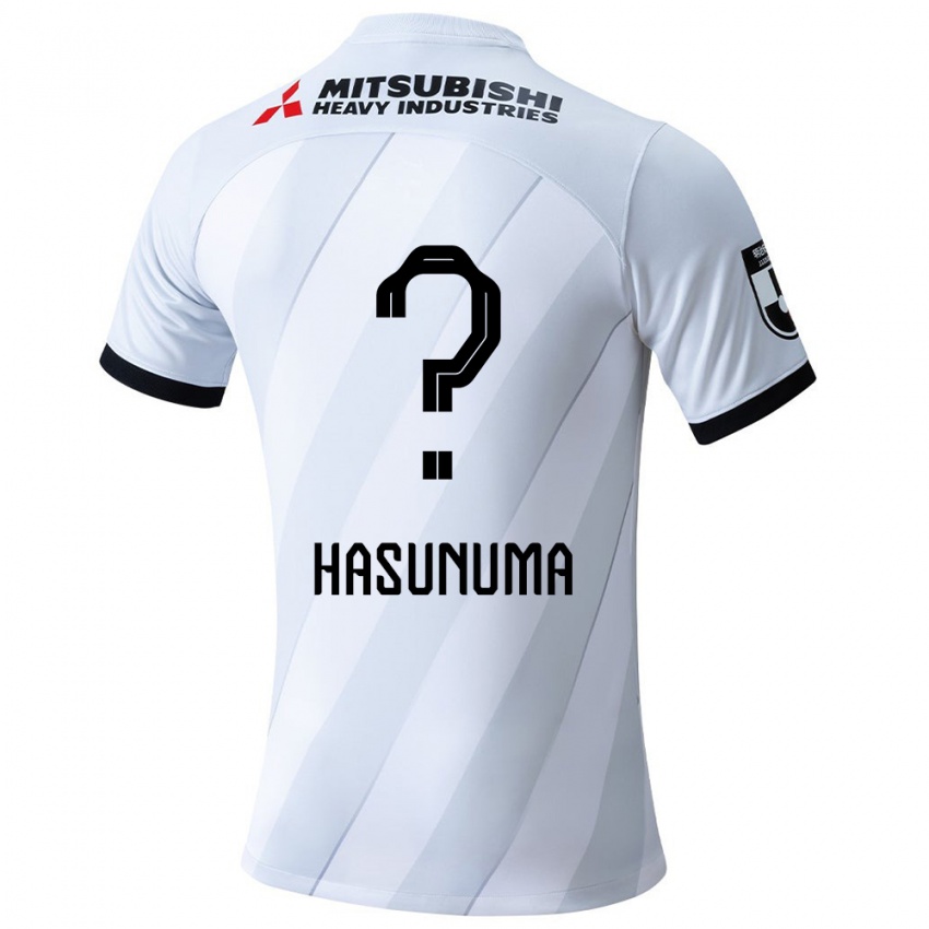 Børn Shunsuke Hasunuma #0 Hvid Grå Udebane Spillertrøjer 2024/25 Trøje T-Shirt