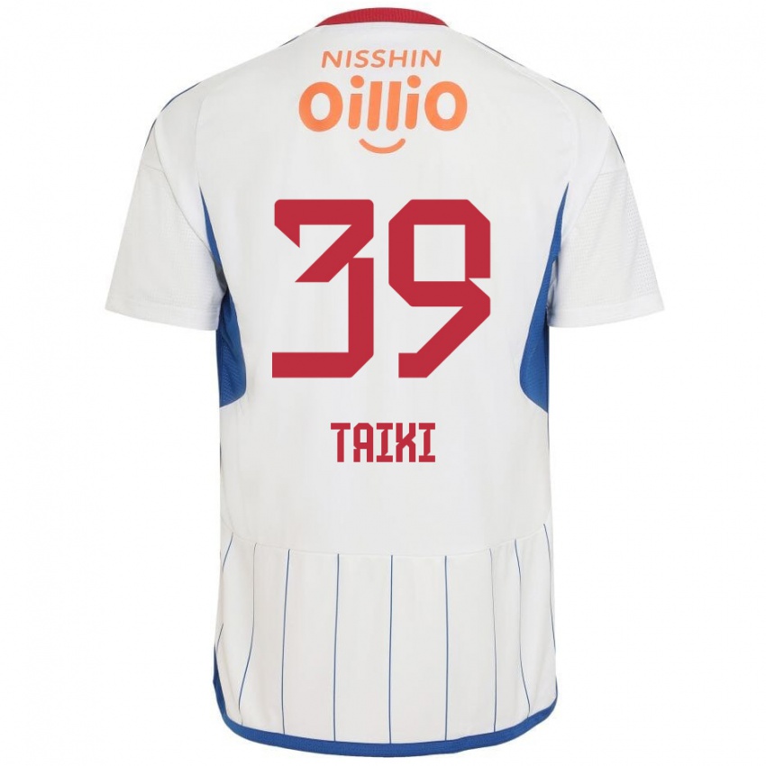 Børn Taiki Watanabe #39 Hvid Blå Rød Udebane Spillertrøjer 2024/25 Trøje T-Shirt