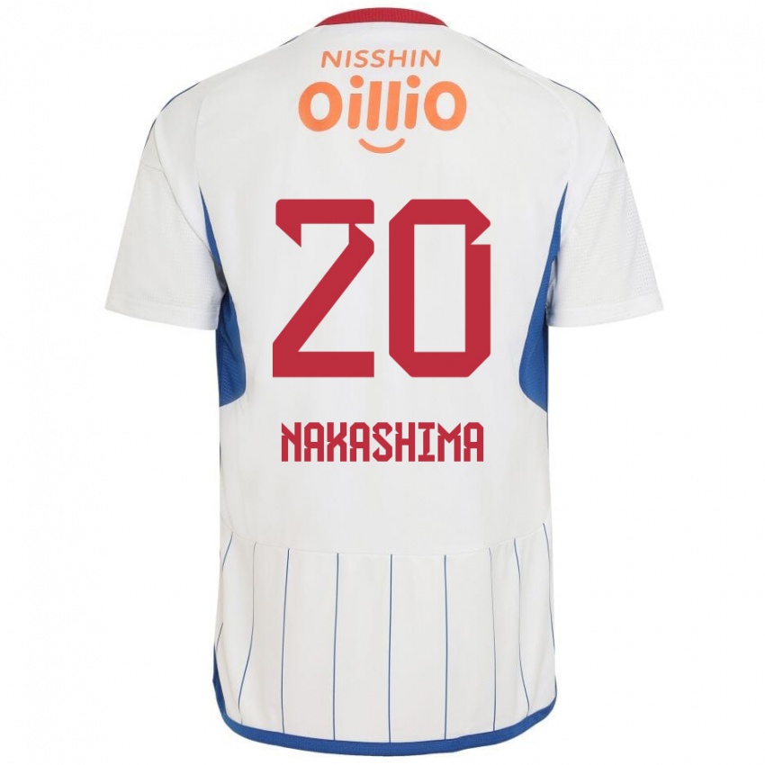 Børn Rikuto Nakashima #20 Hvid Blå Rød Udebane Spillertrøjer 2024/25 Trøje T-Shirt