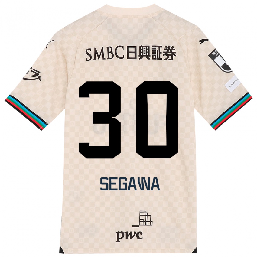 Børn Yusuke Segawa #30 Hvid Grå Udebane Spillertrøjer 2024/25 Trøje T-Shirt