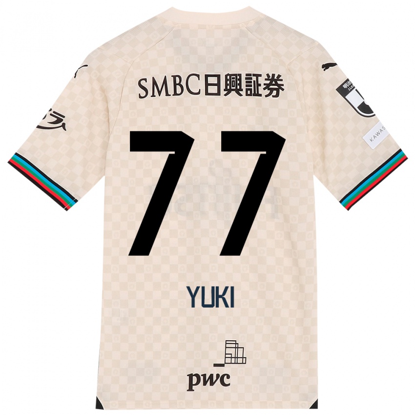 Børn Yuki Yamamoto #77 Hvid Grå Udebane Spillertrøjer 2024/25 Trøje T-Shirt