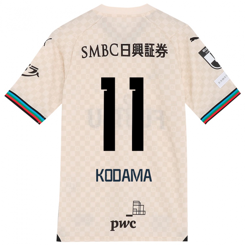 Børn Shotaro Kodama #11 Hvid Grå Udebane Spillertrøjer 2024/25 Trøje T-Shirt