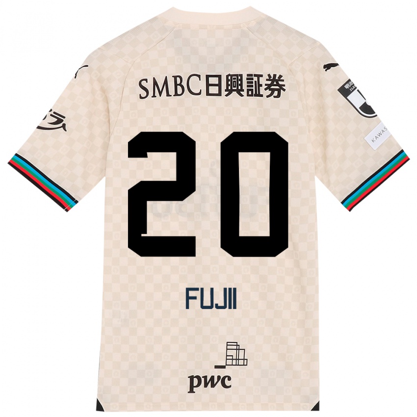 Børn Rensuke Fujii #20 Hvid Grå Udebane Spillertrøjer 2024/25 Trøje T-Shirt