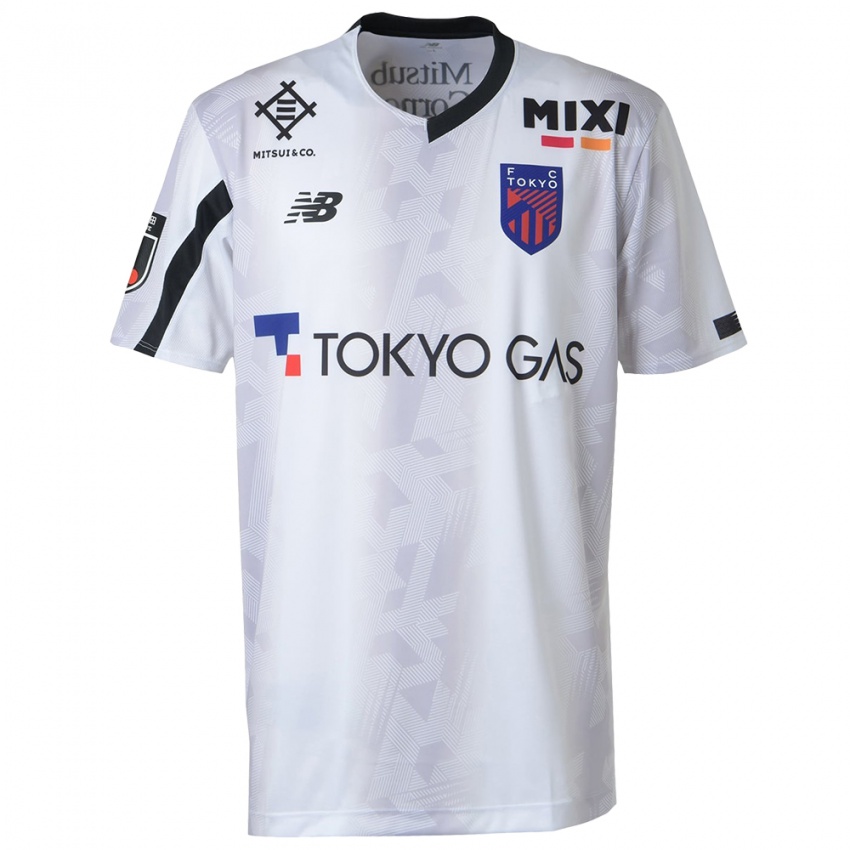 Børn Yuto Nagatomo #5 Hvid Sort Udebane Spillertrøjer 2024/25 Trøje T-Shirt