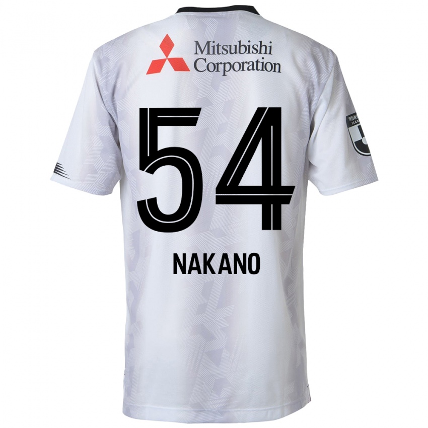 Børn Yui Nakano #54 Hvid Sort Udebane Spillertrøjer 2024/25 Trøje T-Shirt