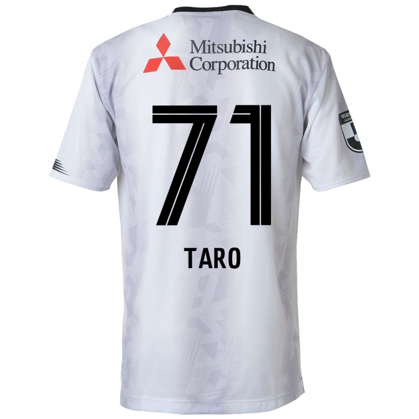 Børn Ryotaro Araki #71 Hvid Sort Udebane Spillertrøjer 2024/25 Trøje T-Shirt