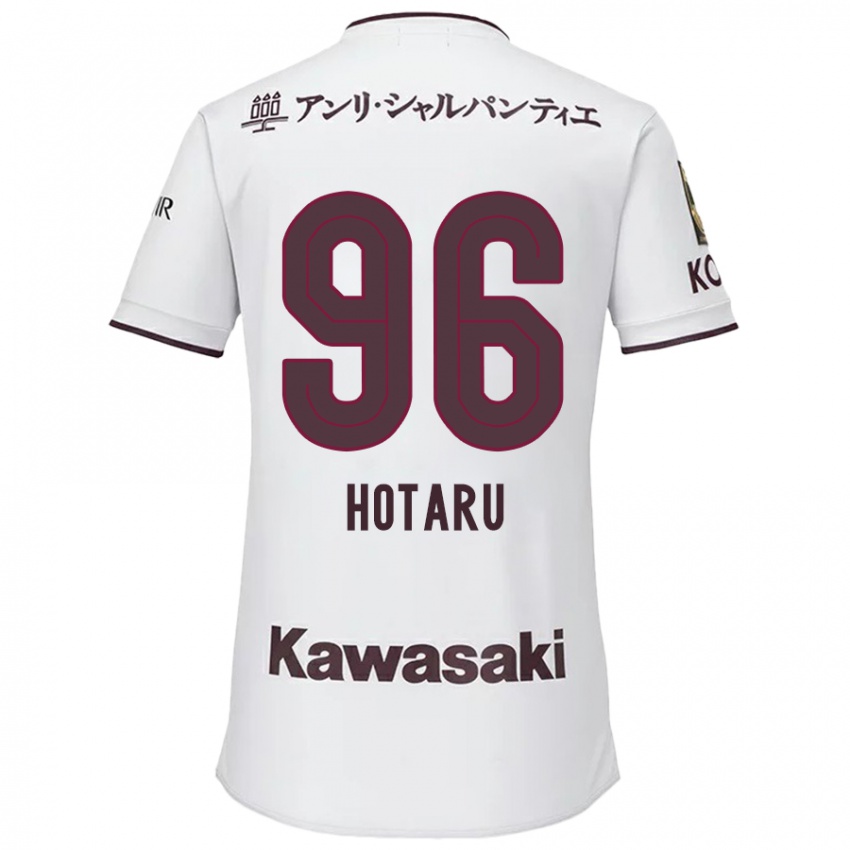 Børn Hotaru Yamaguchi #96 Hvid Rød Udebane Spillertrøjer 2024/25 Trøje T-Shirt