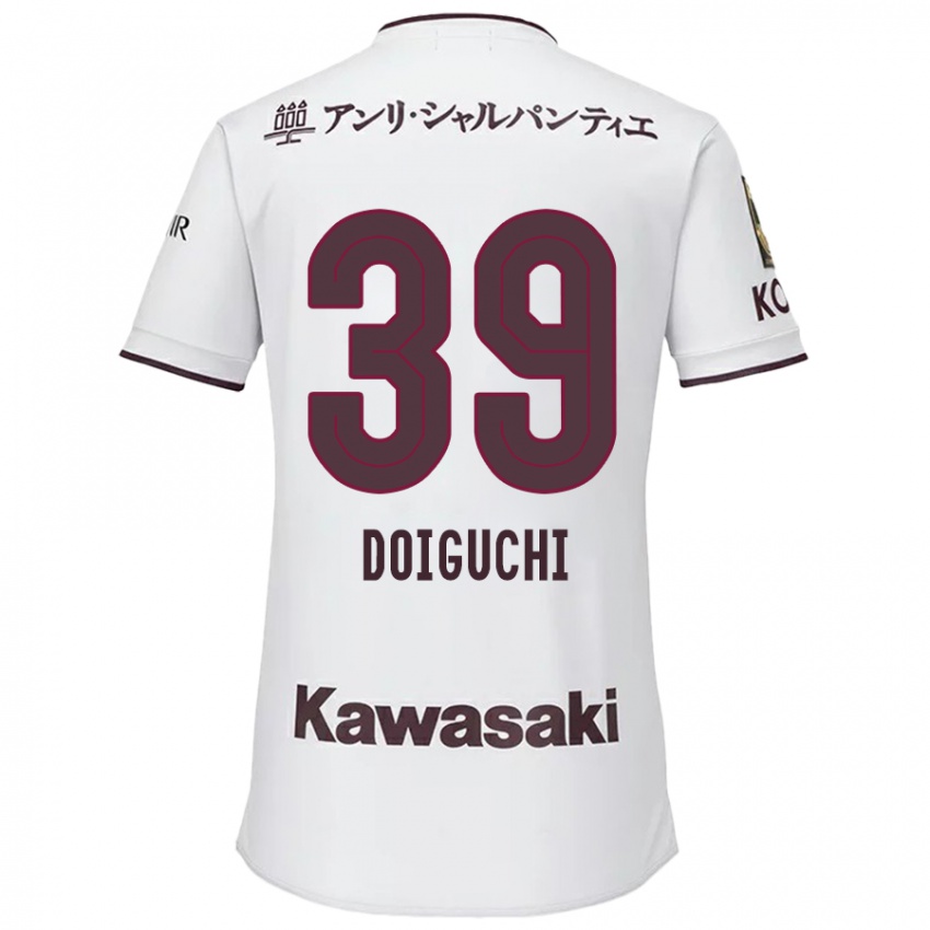 Børn Ritsu Doiguchi #39 Hvid Rød Udebane Spillertrøjer 2024/25 Trøje T-Shirt