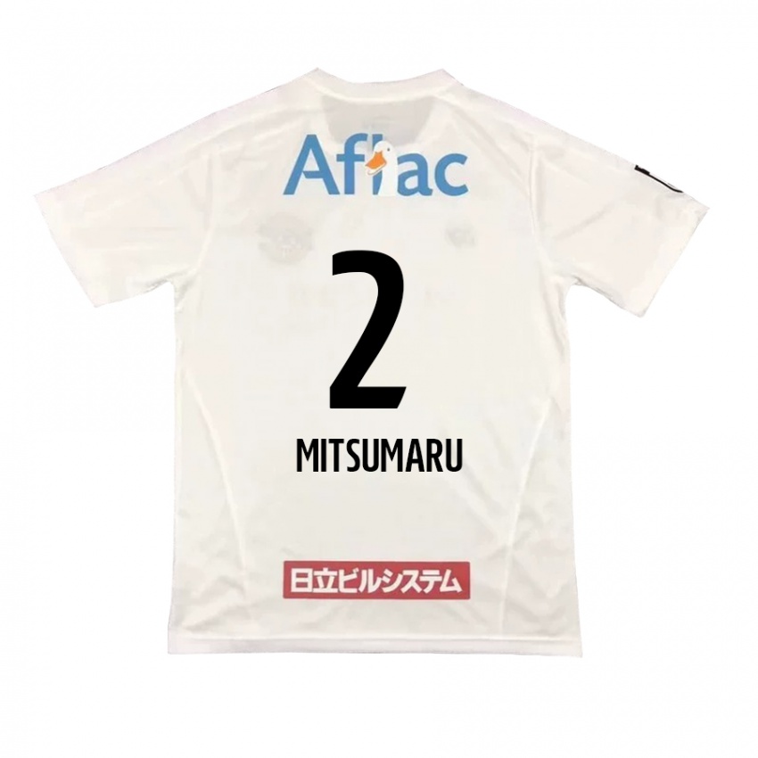 Børn Hiromu Mitsumaru #2 Hvid Sort Udebane Spillertrøjer 2024/25 Trøje T-Shirt