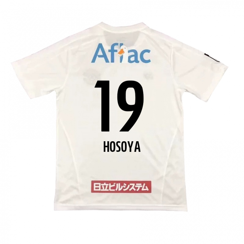 Børn Mao Hosoya #19 Hvid Sort Udebane Spillertrøjer 2024/25 Trøje T-Shirt