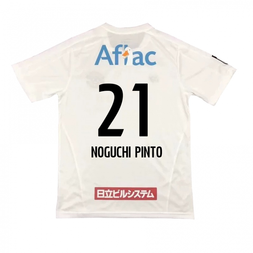 Børn Amato Noguchi Pinto #21 Hvid Sort Udebane Spillertrøjer 2024/25 Trøje T-Shirt