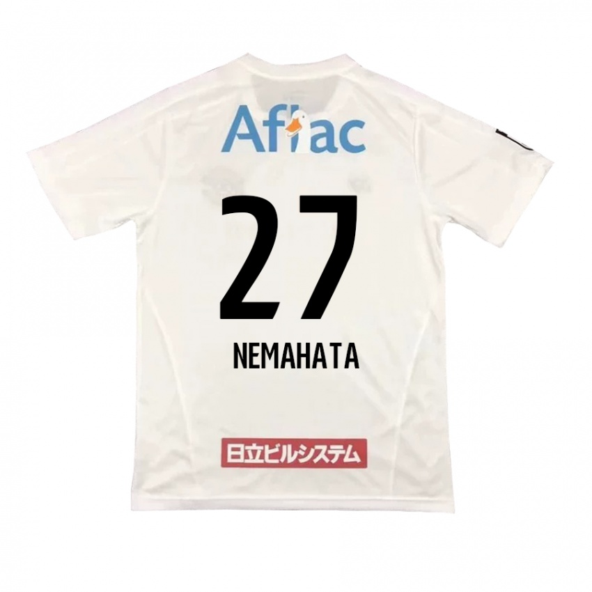 Børn Hayato Nemahata #27 Hvid Sort Udebane Spillertrøjer 2024/25 Trøje T-Shirt