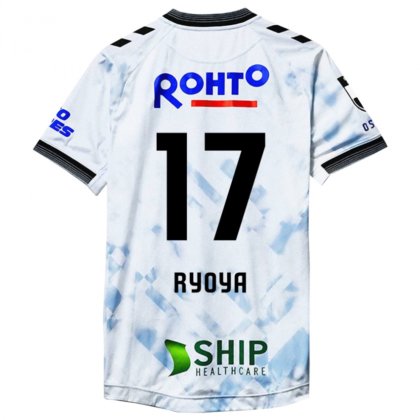 Børn Ryoya Yamashita #17 Hvid Sort Udebane Spillertrøjer 2024/25 Trøje T-Shirt