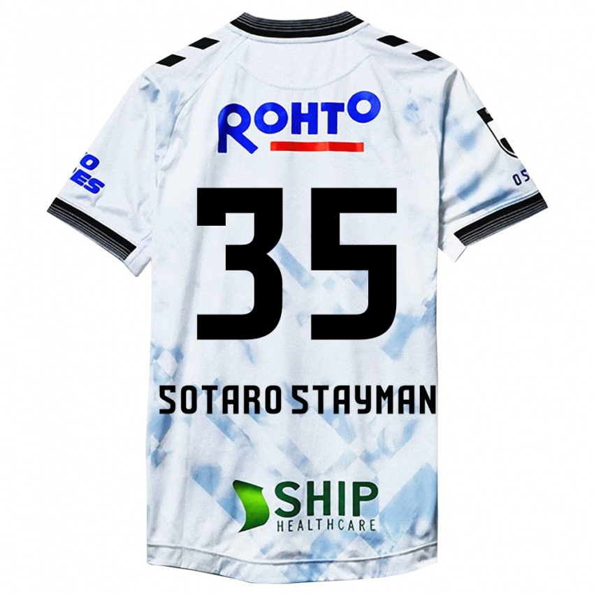 Børn Joshua Sotaro Stayman #35 Hvid Sort Udebane Spillertrøjer 2024/25 Trøje T-Shirt