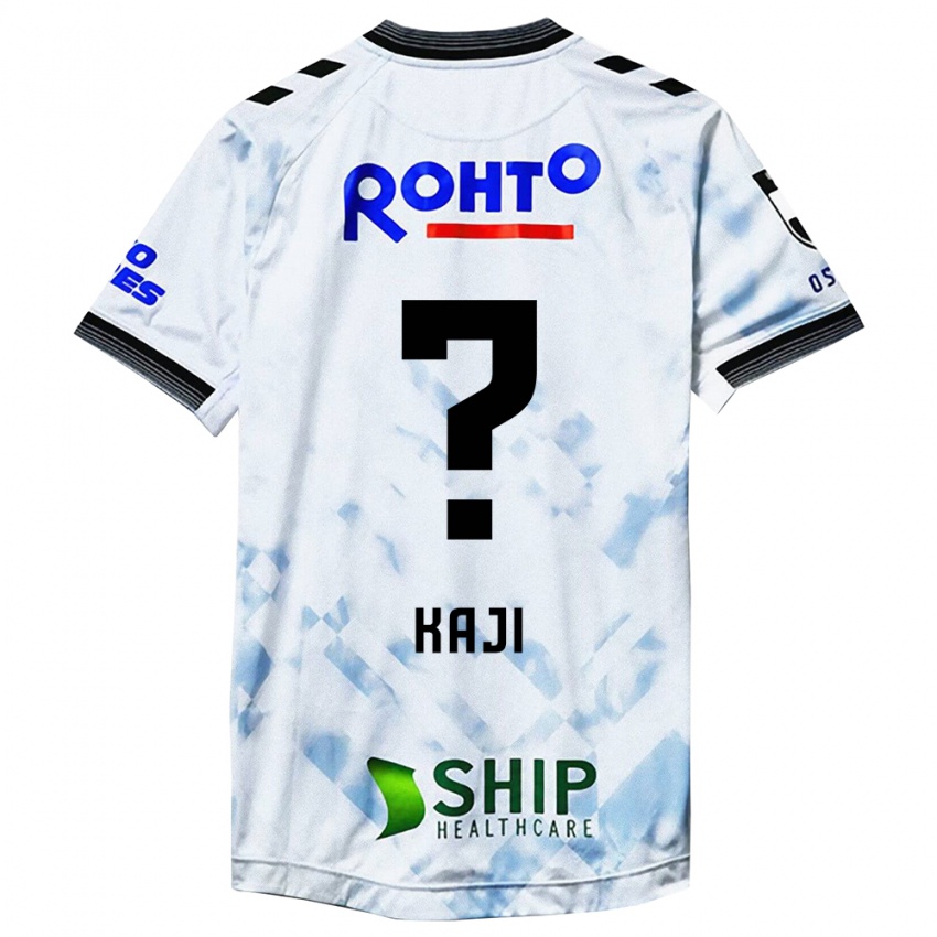 Børn Rihito Kaji #0 Hvid Sort Udebane Spillertrøjer 2024/25 Trøje T-Shirt