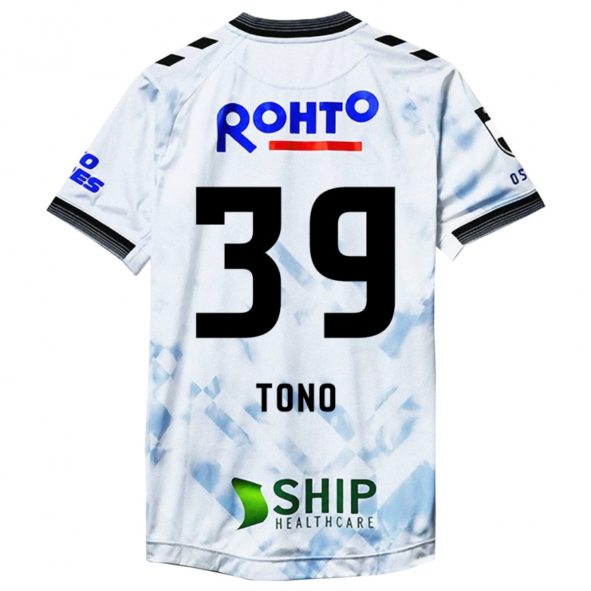 Børn Taiki Tono #39 Hvid Sort Udebane Spillertrøjer 2024/25 Trøje T-Shirt