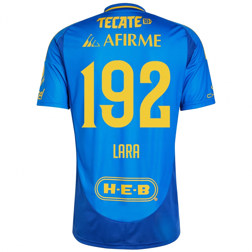 Børn Miguel Lara #192 Blå Gul Udebane Spillertrøjer 2024/25 Trøje T-Shirt