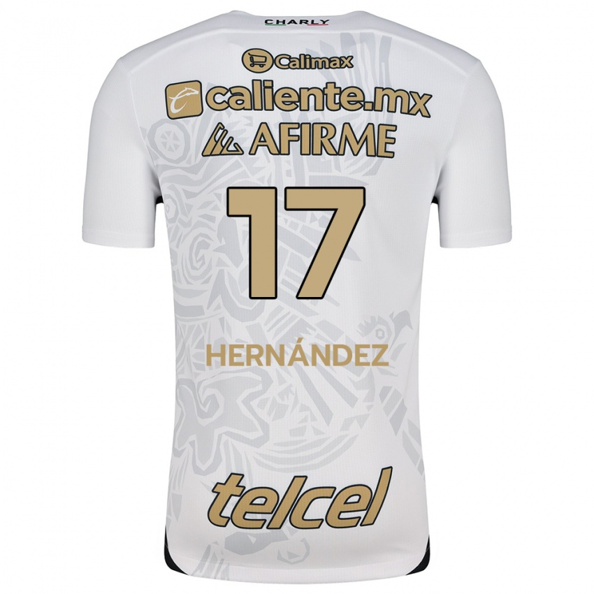 Børn Rubén Hernández #17 Hvid Sort Udebane Spillertrøjer 2024/25 Trøje T-Shirt