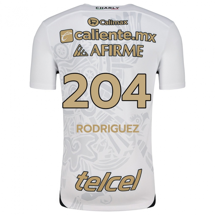 Børn Jesús Rodríguez #204 Hvid Sort Udebane Spillertrøjer 2024/25 Trøje T-Shirt